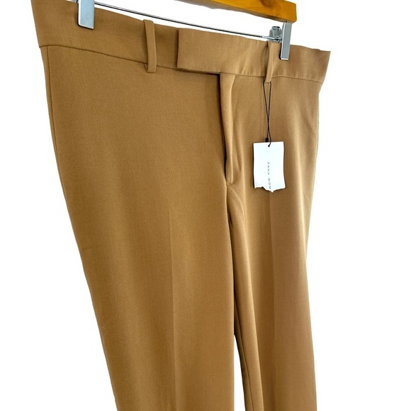 Zara Pleated Wide Leg Camel Trousers. Waist is approximately 29 inches - Picture 8 of 13